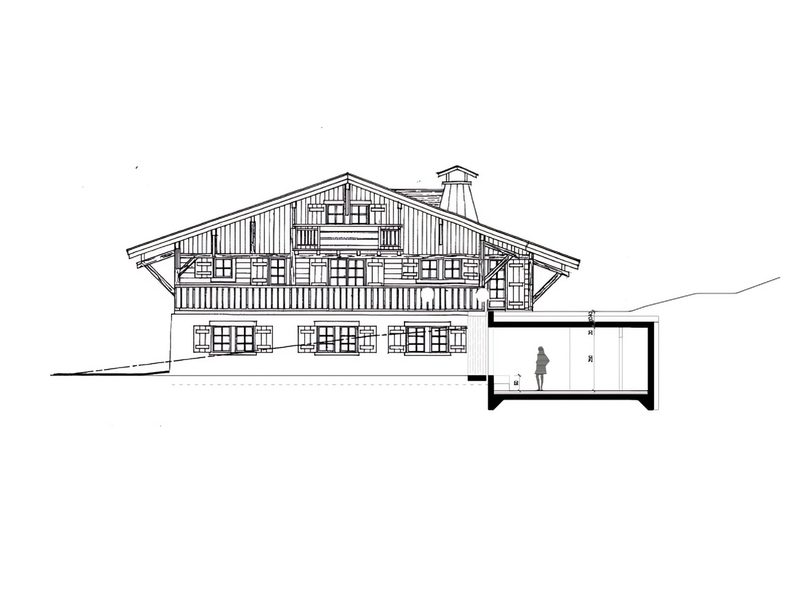 Extension d'un chalet, Demi-Quartier, Megève